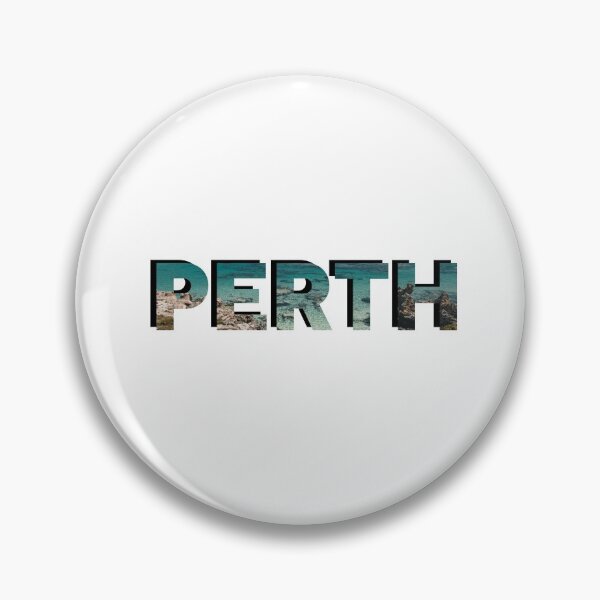 Item preview, Perth , Western Australia with Ocean Background designed and sold by sticker-vault.