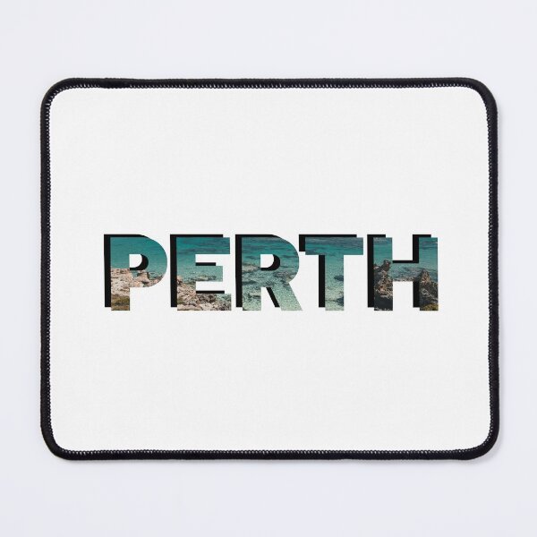 Item preview, Perth , Western Australia with Ocean Background designed and sold by sticker-vault.