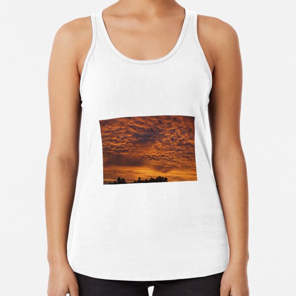 Sunset at Magpie Springs by Avril Thomas - Adelaide Hills / Fleurieu Peninsula / South Australia Racerback Tank Top