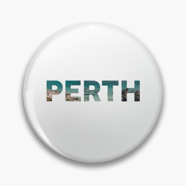 Item preview, Perth , Western Australia with Ocean Background designed and sold by sticker-vault.