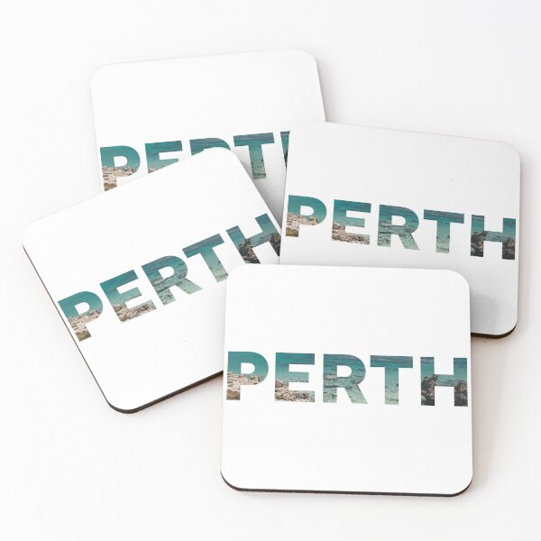 Item preview, Perth , Western Australia with Ocean Background designed and sold by sticker-vault.