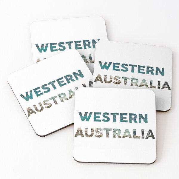 Item preview, Western Australia with Ocean Background designed and sold by sticker-vault.