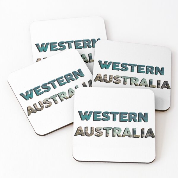 Item preview, Western Australia with Ocean Background designed and sold by sticker-vault.