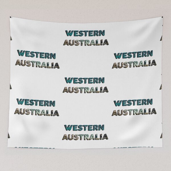 Item preview, Western Australia with Ocean Background designed and sold by sticker-vault.