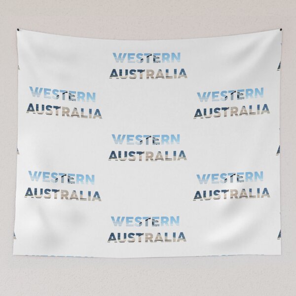Item preview, Western Australia with Boat Shed Background designed and sold by sticker-vault.