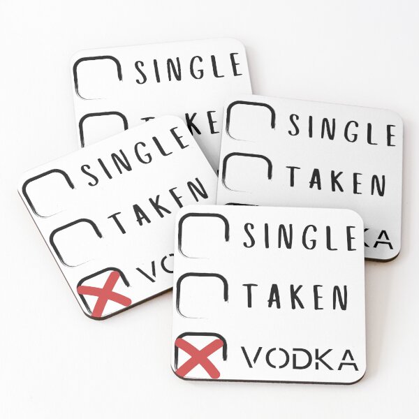Item preview, SINGLE, TAKEN, VODKA designed and sold by PeppernCo.