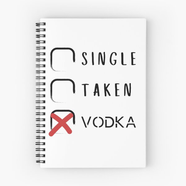 Item preview, SINGLE, TAKEN, VODKA designed and sold by PeppernCo.