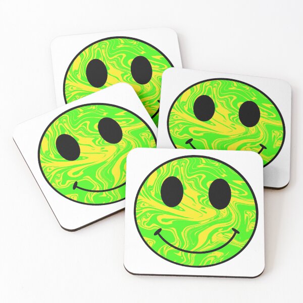 Item preview, Neon swirled smiley face designed and sold by CalliesArt.