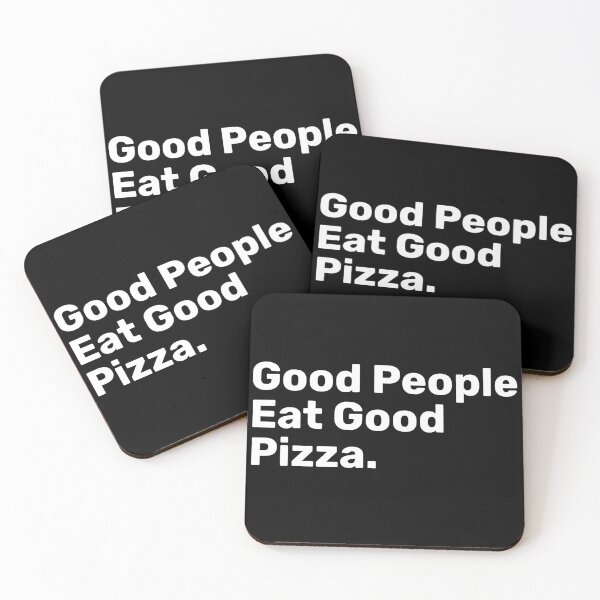 Item preview, Good People Eat Good Pizza | Funny designed and sold by BopleDesigns.