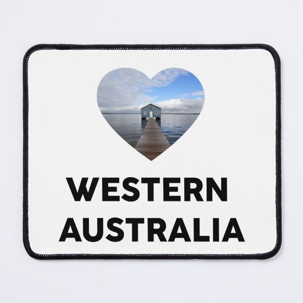 Item preview, Western Australia Heart with Boat Shed designed and sold by sticker-vault.