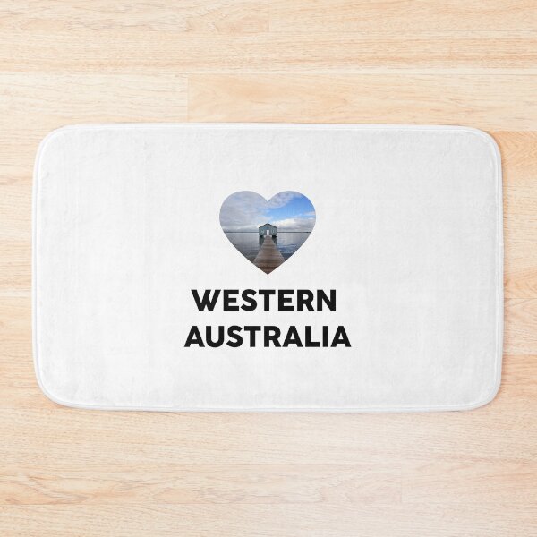 Item preview, Western Australia Heart with Boat Shed  designed and sold by sticker-vault.