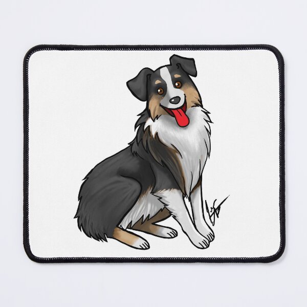 Item preview, Dog - Australian Shepherd - Black Tri-Color designed and sold by Jennifer Stolzer.