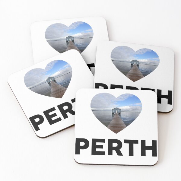 Item preview, Perth Heart with Boat Shed  designed and sold by sticker-vault.