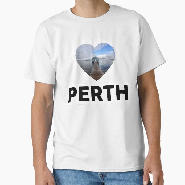 Item preview, Perth Heart with Boat Shed  designed and sold by sticker-vault.