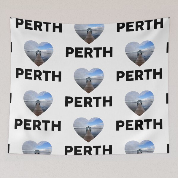 Item preview, Perth Heart with Boat Shed  designed and sold by sticker-vault.