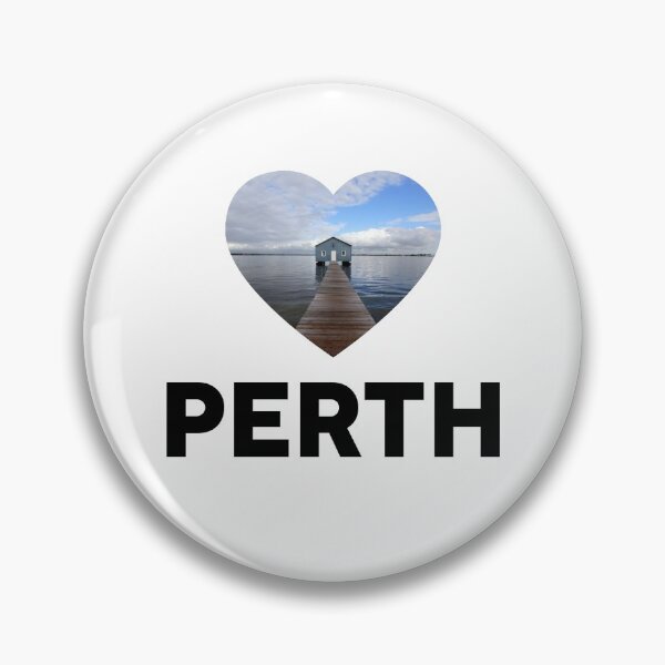 Item preview, Perth Heart with Boat Shed  designed and sold by sticker-vault.