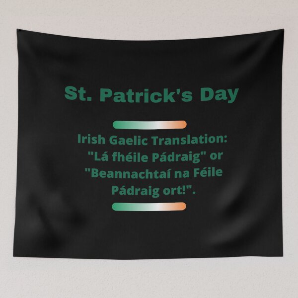 Item preview, St. Patrick's Day Irish Gaelic Translation  designed and sold by teewearstyle.