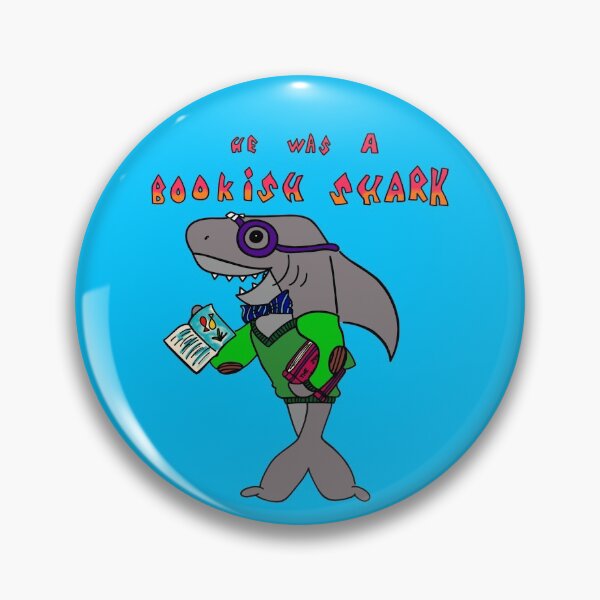 Item preview, He was a Bookish Shark designed and sold by MickeyLaLa.