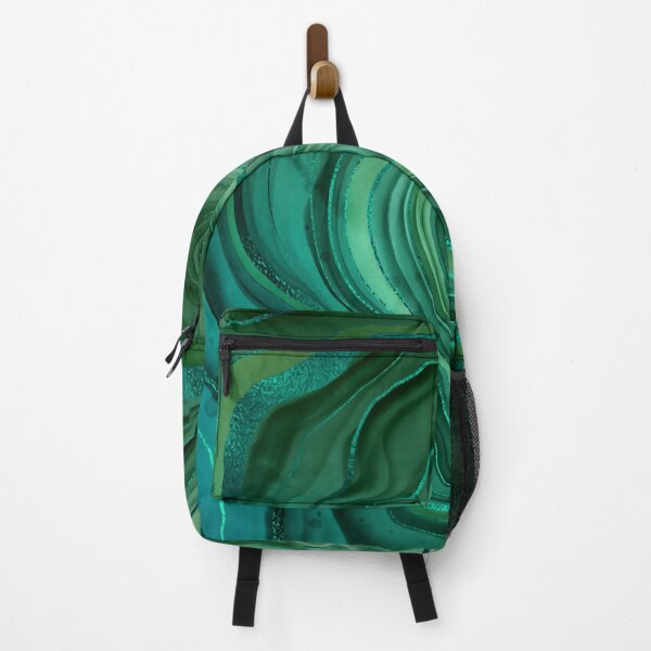Item preview, Emerald green agate stone watercolor designed and sold by Orianah.