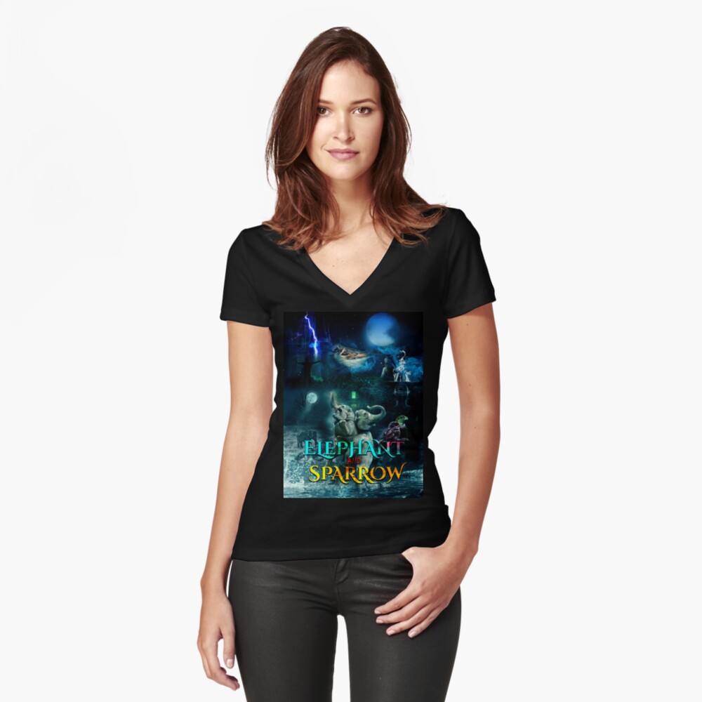 Item preview, Fitted V-Neck T-Shirt designed and sold by blazegoldburst.