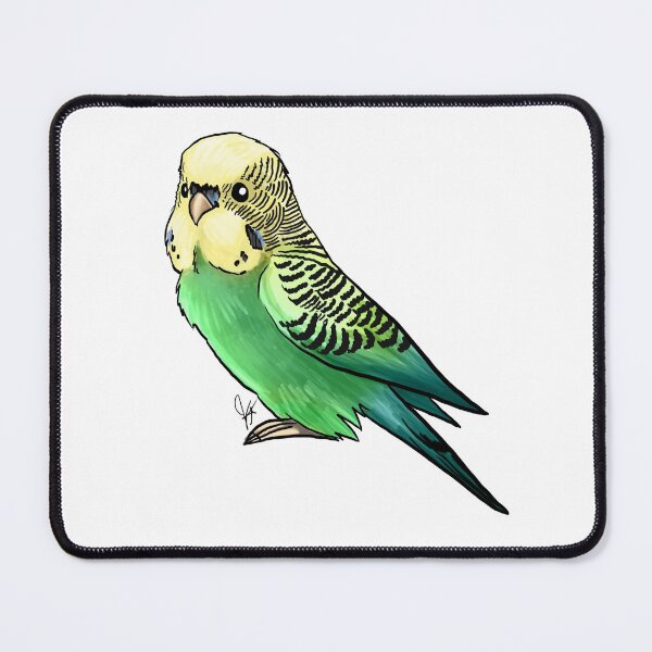Item preview, Green and Yellow Budgie Parakeet designed and sold by Jennifer Stolzer.