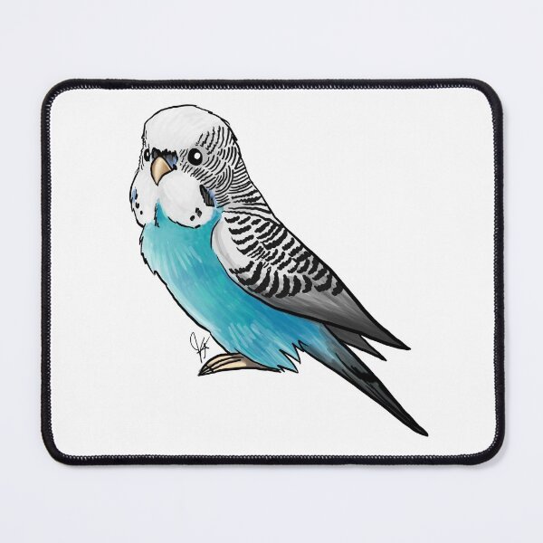 Item preview, Blue Budgie Parakeet designed and sold by Jennifer Stolzer.