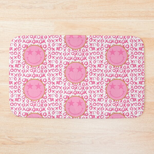 Item preview, Preppy Pink and Gold XO Smiley Face designed and sold by brookiecookie37.