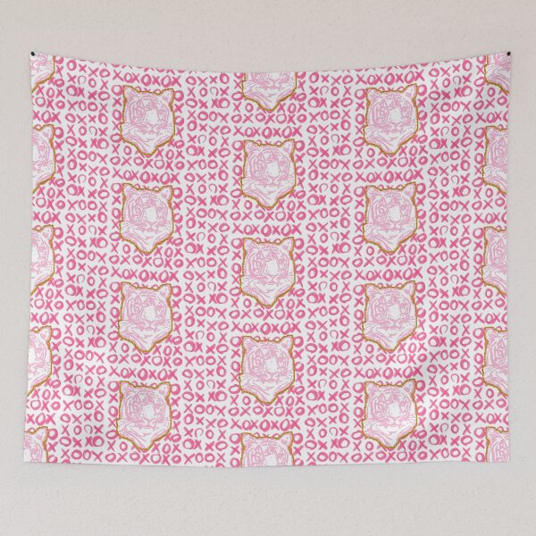 Item preview, Preppy Pink and Gold XO Tiger designed and sold by brookiecookie37.