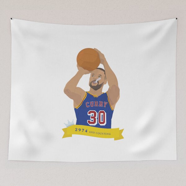 Item preview, Stephen Curry - 3 point record basketball sticker and products designed and sold by marj-t-designs.
