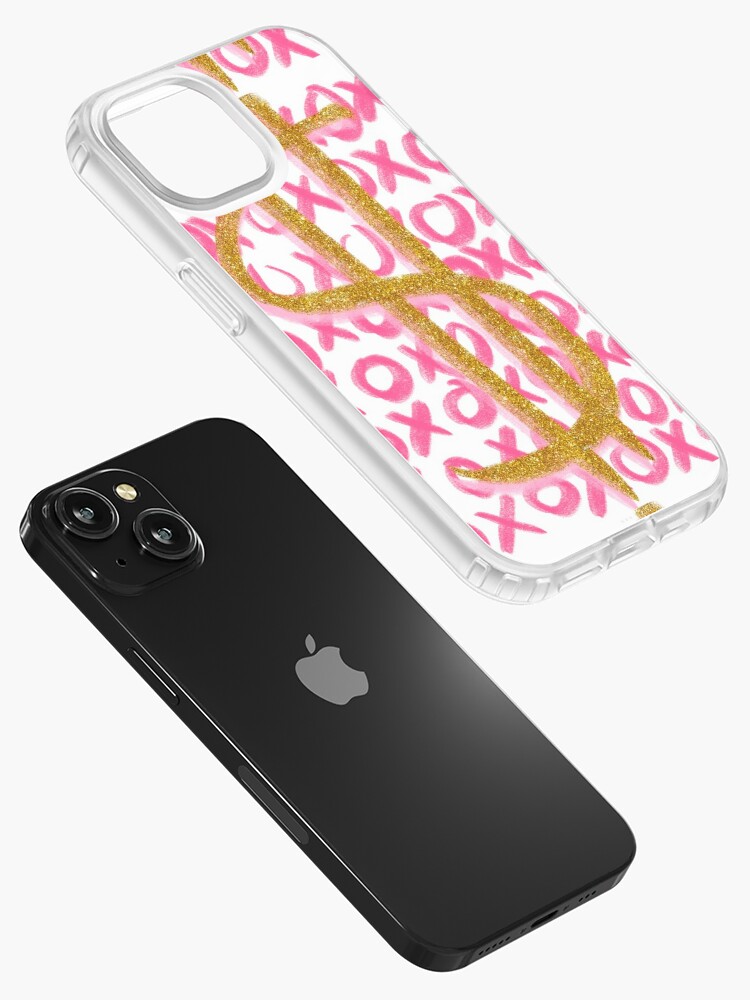 Preppy Pink and Gold XO Money Sign iPhone Case for Sale by brookiecookie37