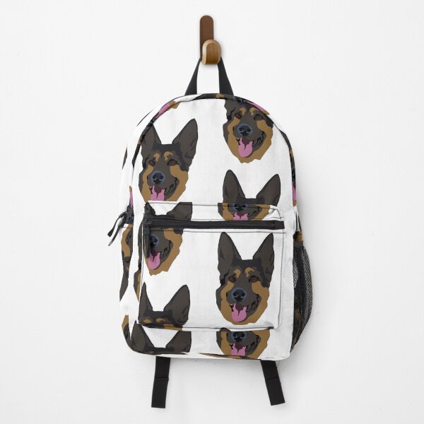 Item preview, German shepherd dog smiling designed and sold by LeahcarsArt.