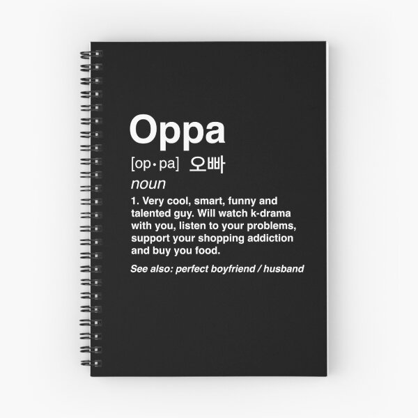 Item preview, Oppa Korean Definition Funny Boyfriend Husband Kdrama designed and sold by JustLivinLife.