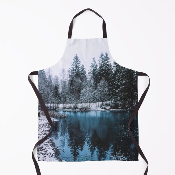 Item preview, Snowy Fir Trees Next to A Frozen Lake in Winter designed and sold by ONORMAL.