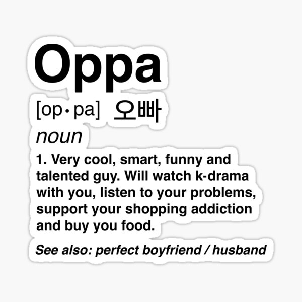 Korean Language Me Oppa Meaning In Hindi