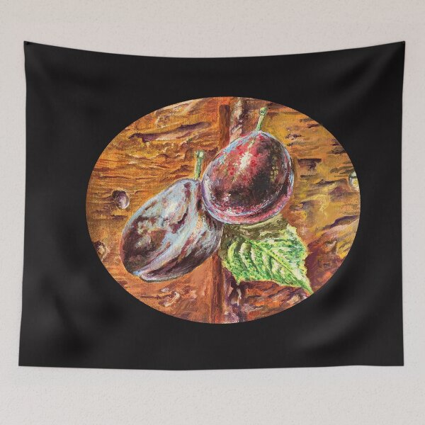 Item preview, "NEW", Plum fruit art, color purple fruit designed and sold by El Pintor de la Historia .