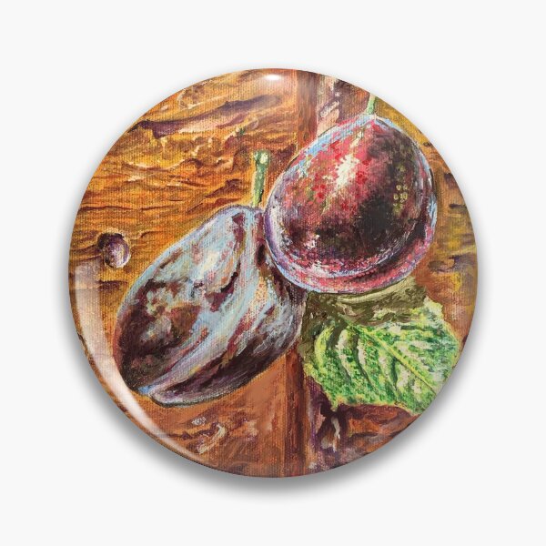 Item preview, "NEW", Plum fruit art, color purple fruit designed and sold by El Pintor de la Historia .
