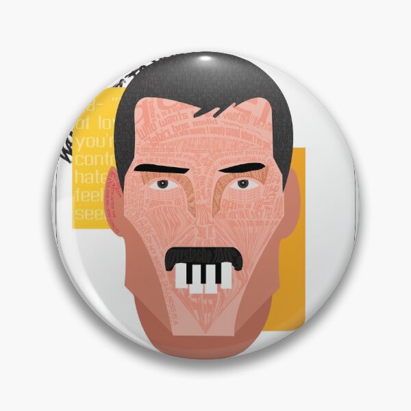 Item preview, Freddie typography portrait with simplified illustration   designed and sold by Malintha Peiris.