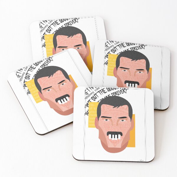 Item preview, Freddie typography portrait with simplified illustration   designed and sold by Malintha Peiris.