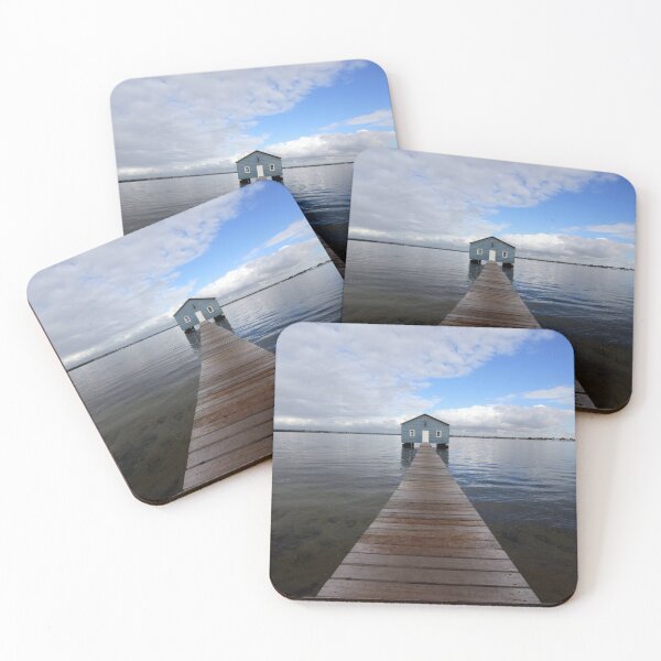 Item preview, Perth Iconic Boat Shed on the Swan River  designed and sold by sticker-vault.