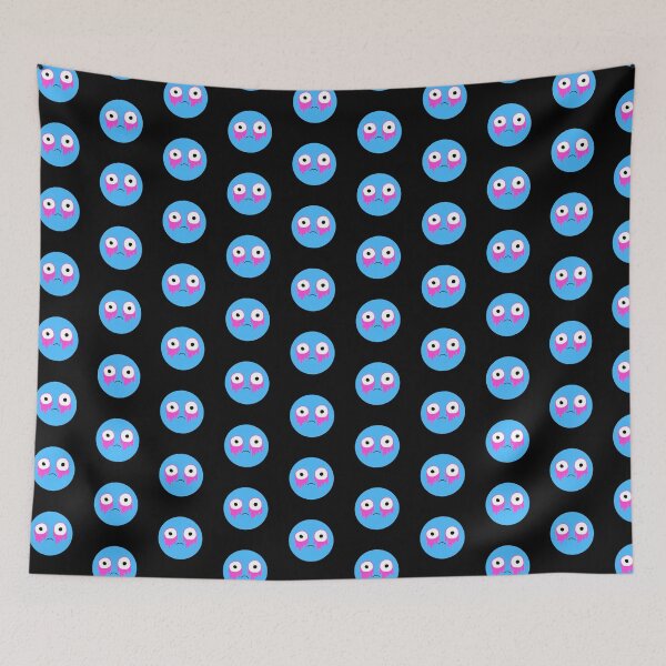 Item preview, Sad Blue Emo Smiley With Pink Tears  designed and sold by SubtleSplit.