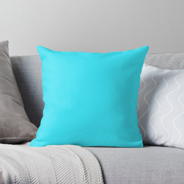 TURQUOISE | Solid Color Art~Design Throw Pillow