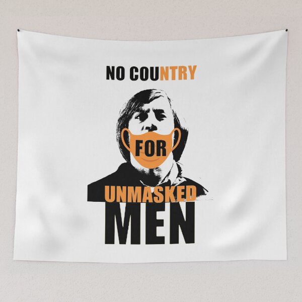 Item preview, No Country For Unmasked Men Anton Chigurh  designed and sold by Flirt-Teez.
