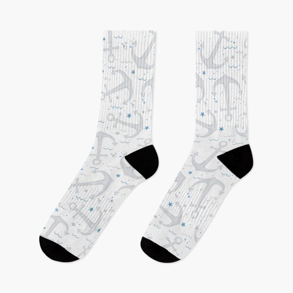 Item preview, Seamless pattern with textured grey anchors designed and sold by DarianaArt.