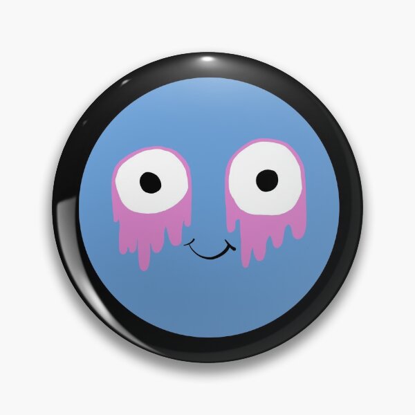 Item preview, Happy Blue Emo Smiley With Pink Tears  designed and sold by SubtleSplit.