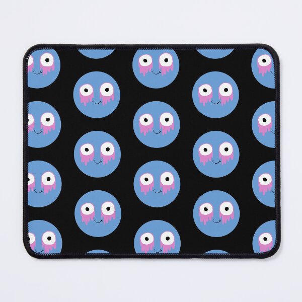 Item preview, Happy Blue Emo Smiley With Pink Tears  designed and sold by SubtleSplit.
