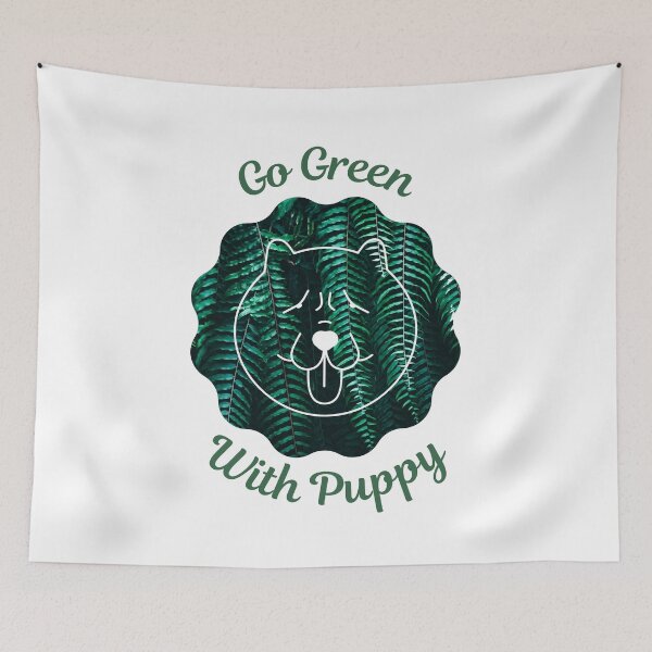 Item preview, Go Green With Puppy designed and sold by kucingmaikan.