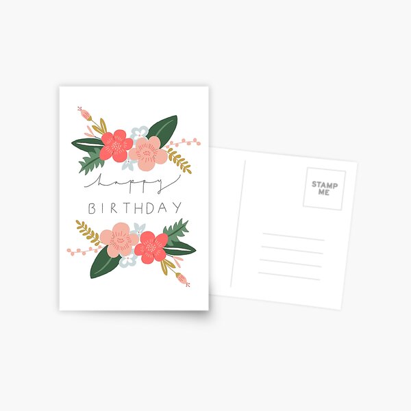 Fiona Happy Birthday/Greetings Card Postcard