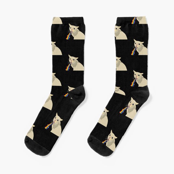 Socks for man «Cat meme»