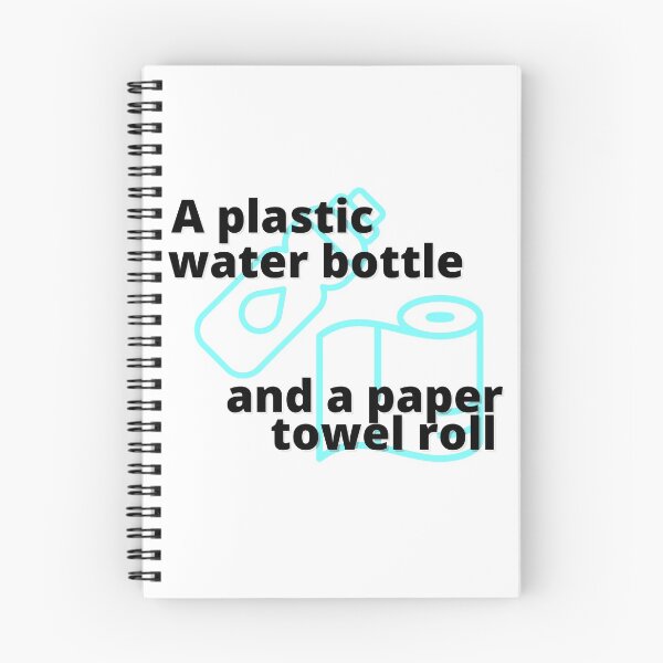 Item preview, A Plastic Water Bottle and a Paper Towel Roll designed and sold by beccajean1.