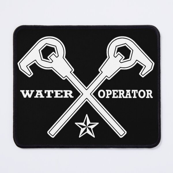 Item preview, Certified Water Operators - Crossed Hydrant Wrenches WHT designed and sold by WaterOperators.